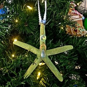 3 Handmade Starfish Ornaments